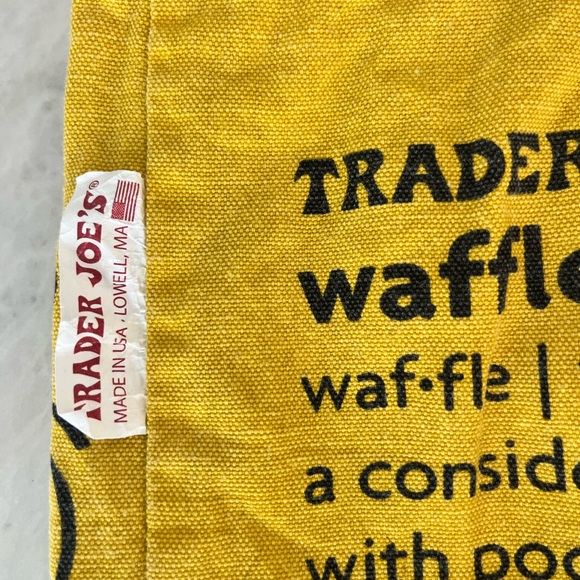 Trader Joe’s Yellow and Red Tote Bag - Picture 3 of 7